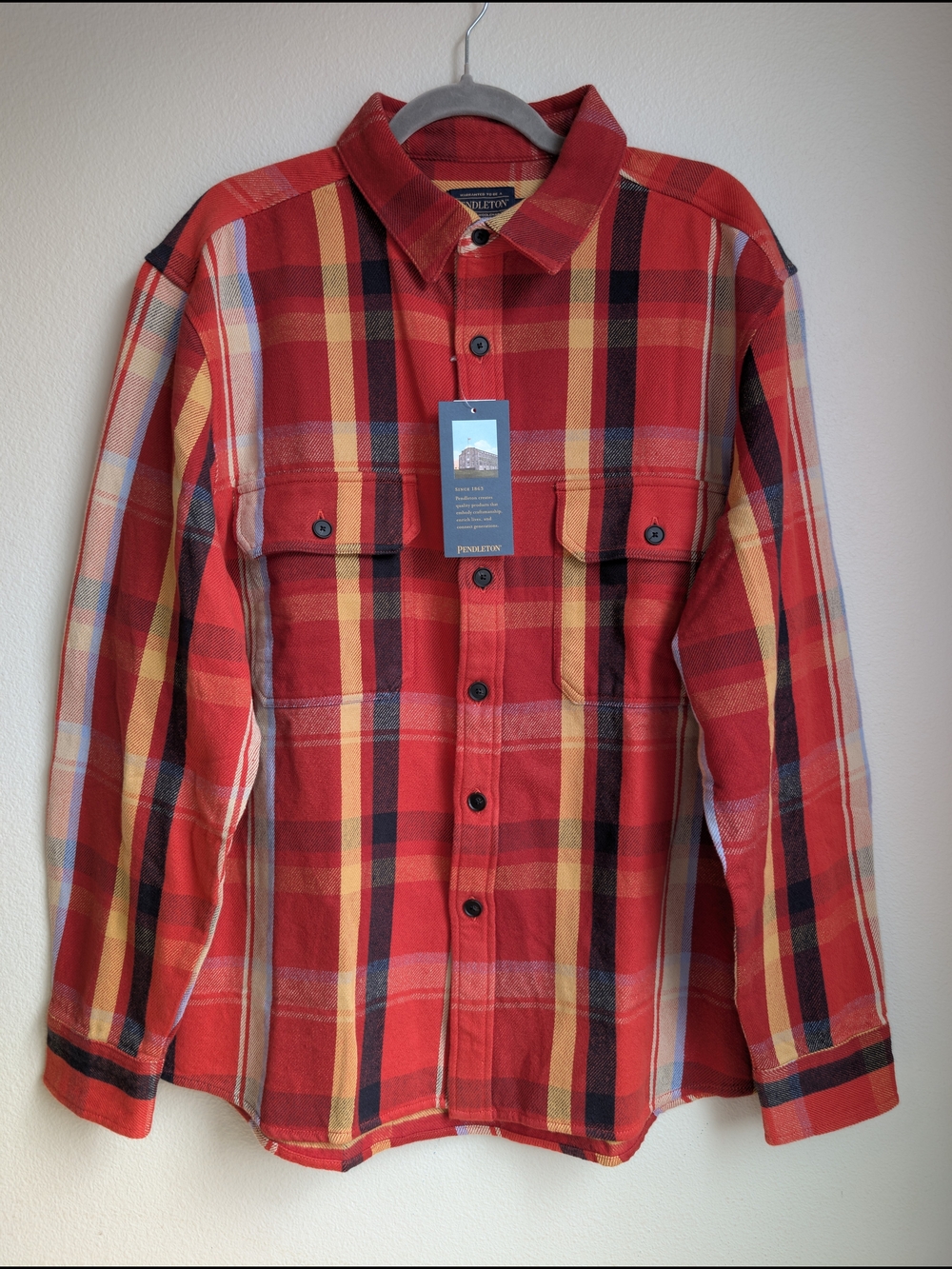NWT Pendleton Men’s Arcadia flannel shirt Size XL